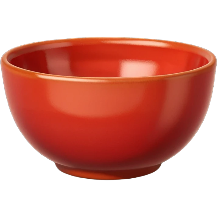 Clay Pottery Bowl red emoji