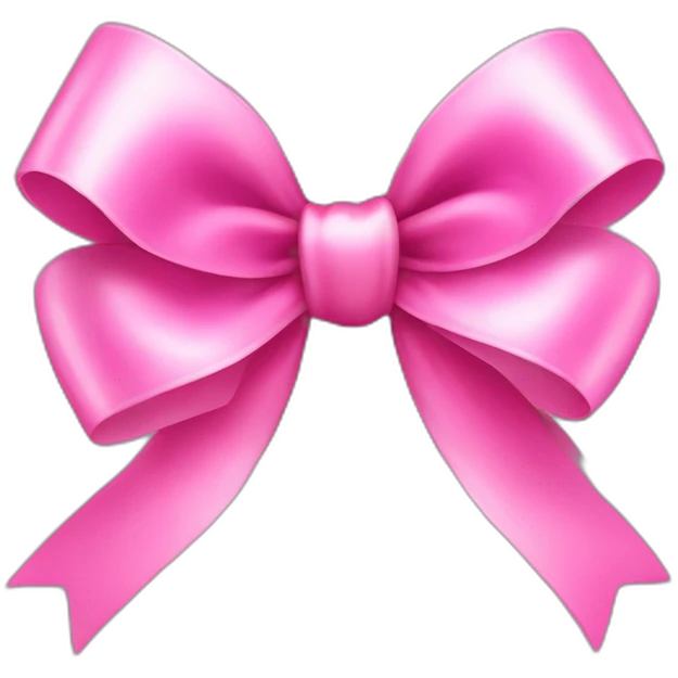 pink coquette bow emoji
