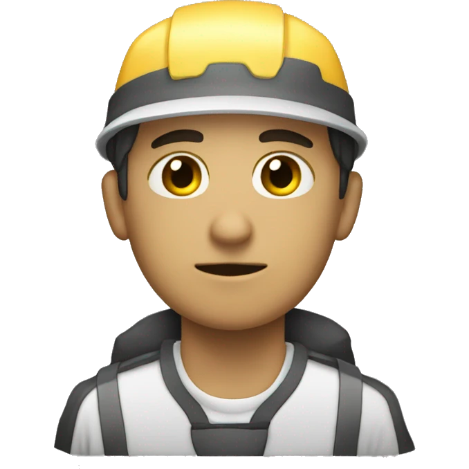 Trabajador joven durmiendo emoji
