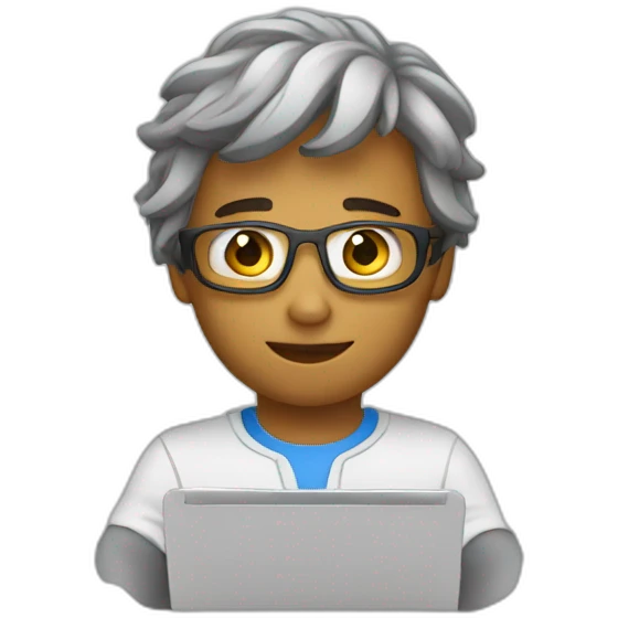Programmer with notebook emoji