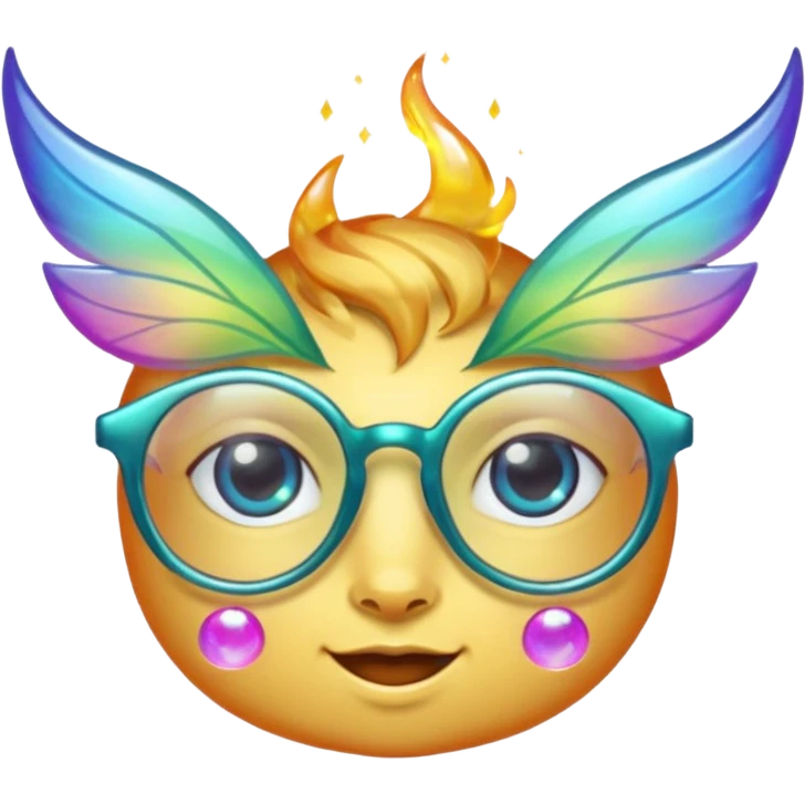 glasses with fae emoji