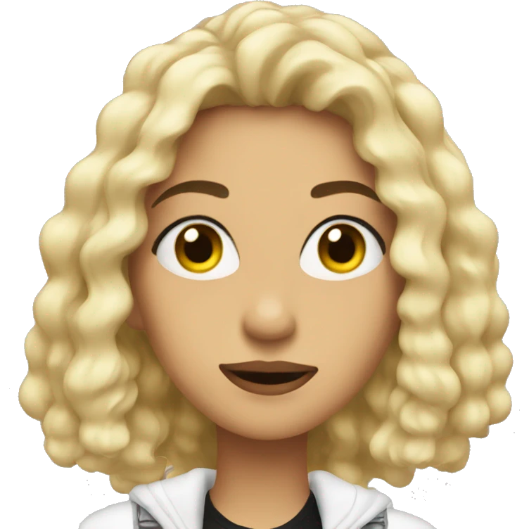 Julia in Charlie XCX style emoji