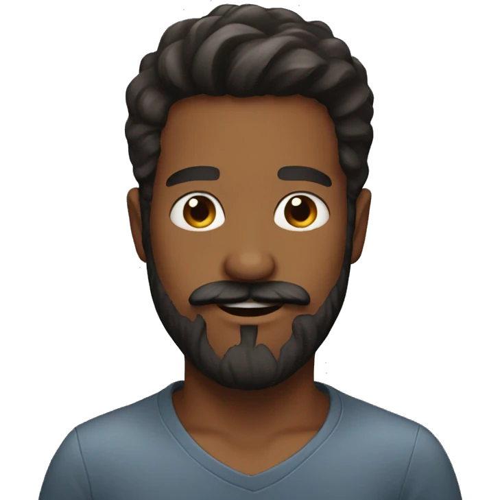 Beard Mustache  boy emoji