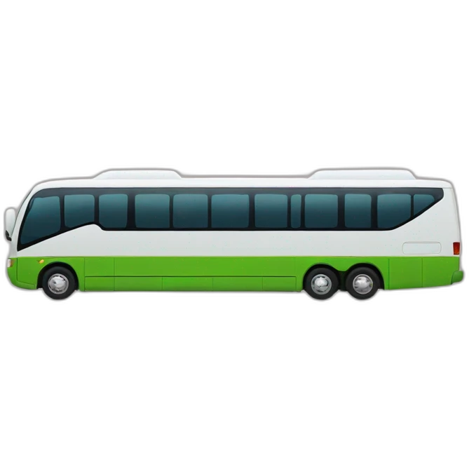 front of car merged with back of bus emoji