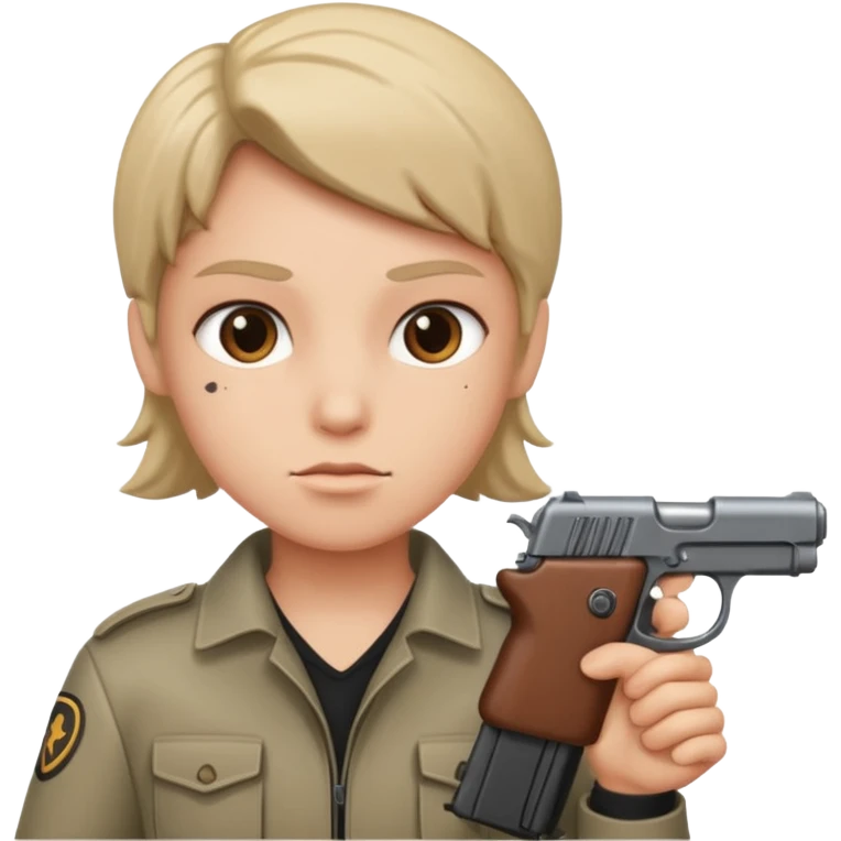 Persona con una pistola emoji