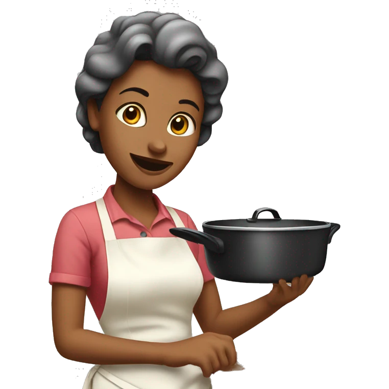 Housewife cooking emoji