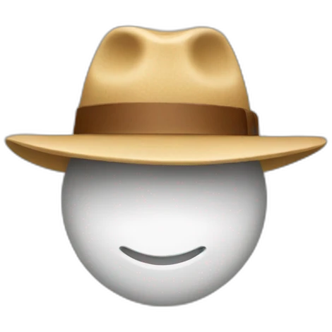Un sucre d'orge avec un chapeau emoji