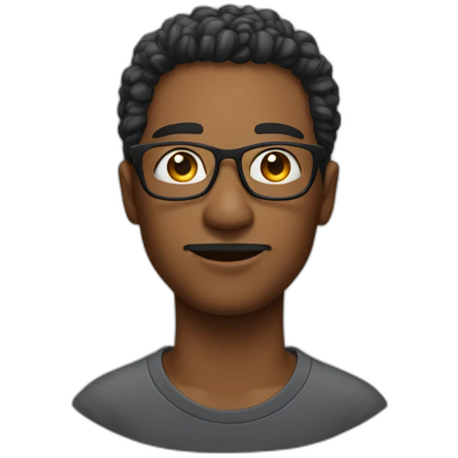 Designer with tshirt 'IDD' emoji
