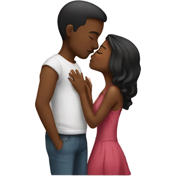 people kissing emoji