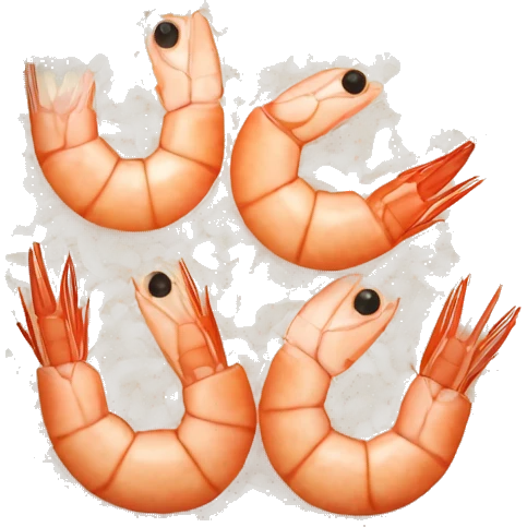 Shrimp frying rice emoji