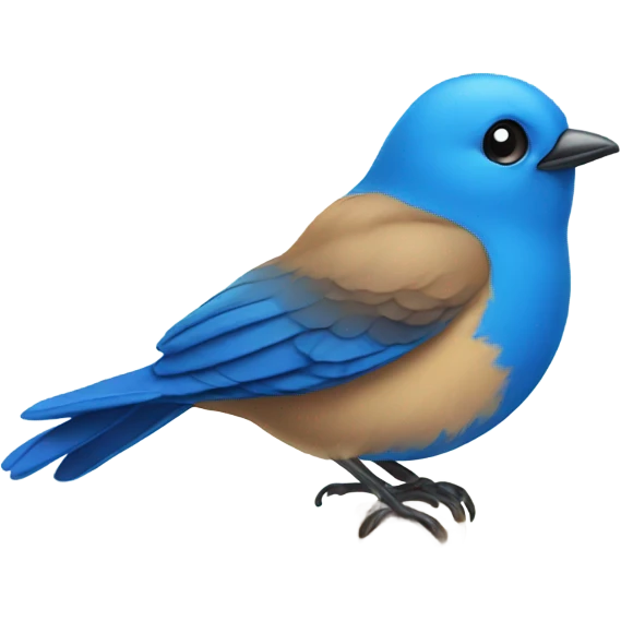 blue bird emoji