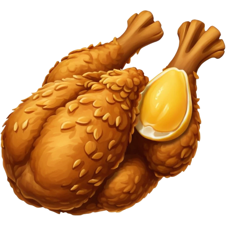 A Fried Chicken emoji