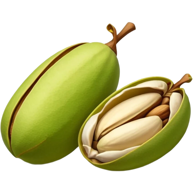 raw pistachio with shell, natural and organic emoji