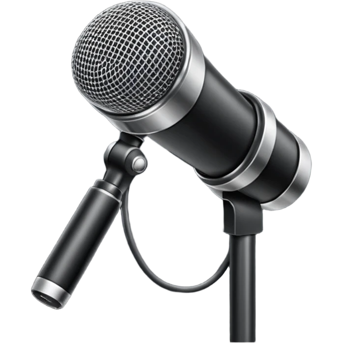 microfono da intervistatore emoji