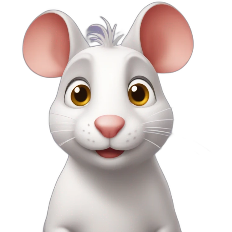 Ratatouille avec des cœurs dans les yeux emoji