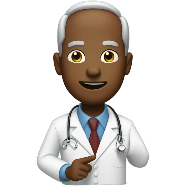 Dr. doing Hook em horns emoji