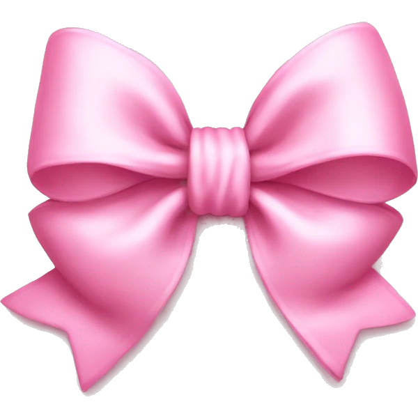 Baby pink bow emoji