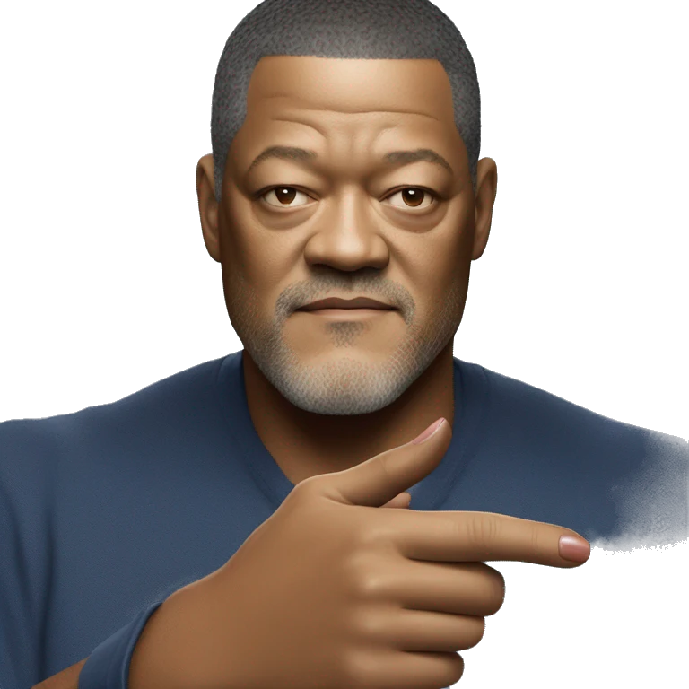 Laurence Fishburne con las pildoras rojo y azul en la mano emoji