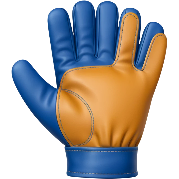 Protective Work Glove blue emoji