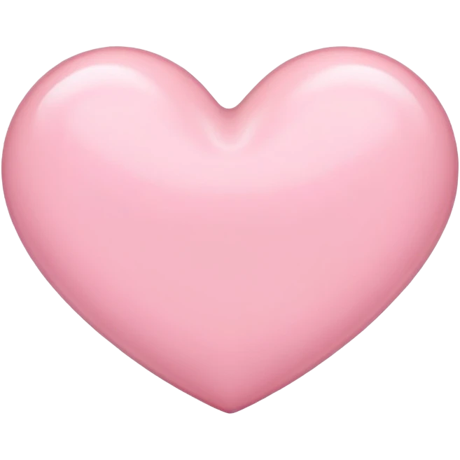 A light pink heart  emoji
