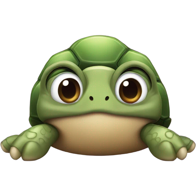 Turtle with heart eyes emoji