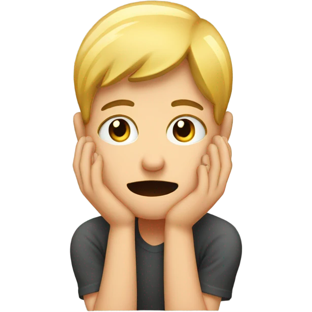a headache hands on the head a pain expresion emoji