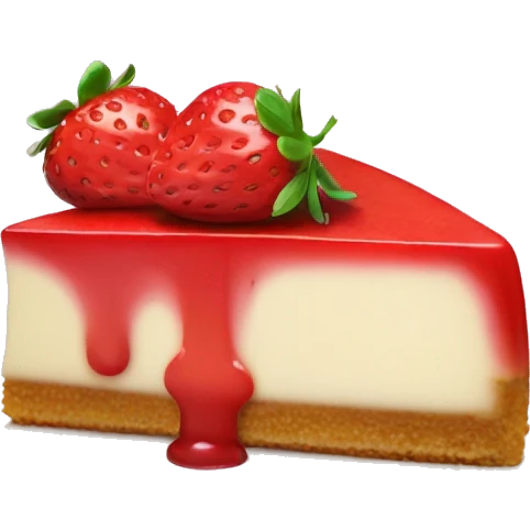 strawberry cheese cake emoji