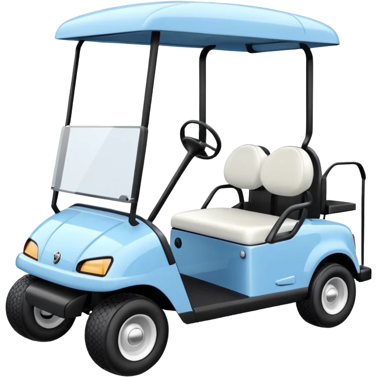 baby blue golf cart emoji