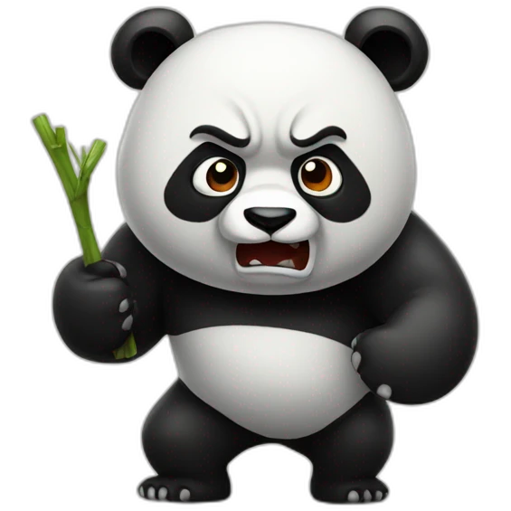 angry panda emoji