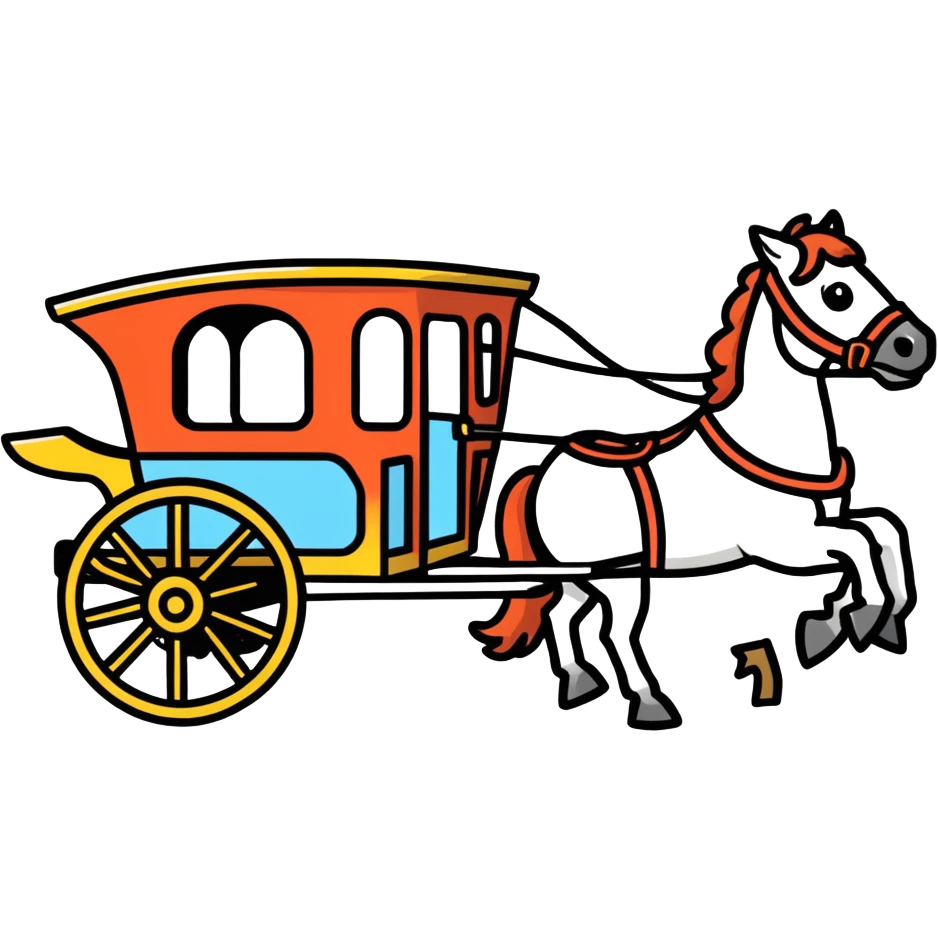 horse cart emoji