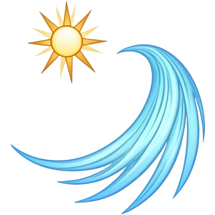bright comet with long tail emoji