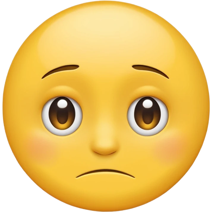 make a classic yellow circle emoji based on this phrase "I have felt anxious about my futere since the start of the year" emoji