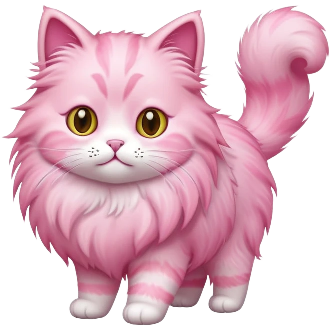 walking pinky cat  emoji
