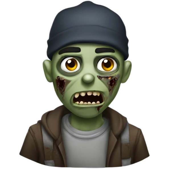 Thug zombie emoji