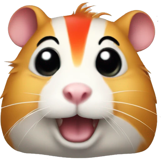 hamster clown emoji