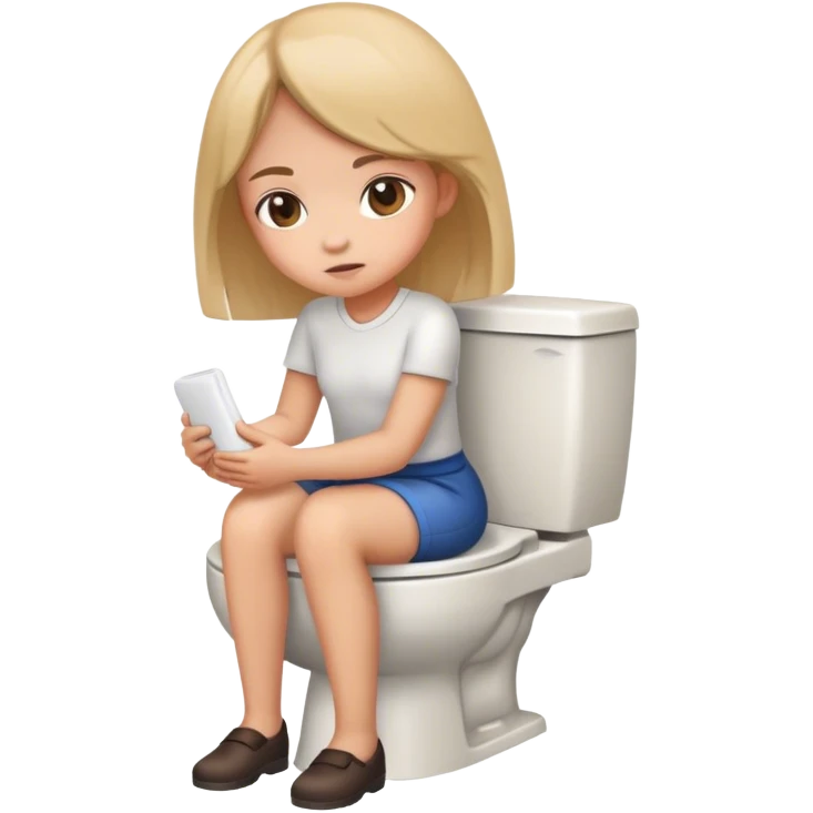 girl on toilet  emoji