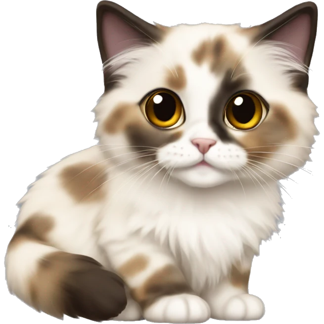Ragdoll kitten tortie emoji