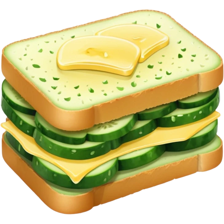 cucumber sandwich without excessive cucumber emoji