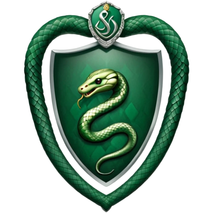 Slytherin house crest from harry potter emoji