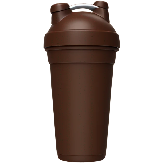 chocolate Protein Shaker cup  emoji