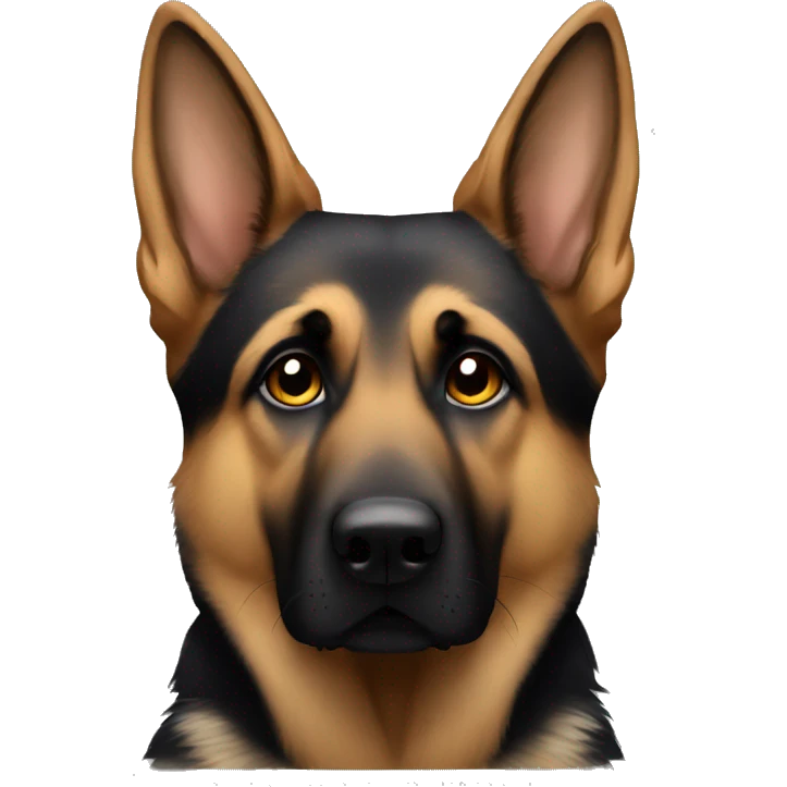 German Shepard very sad emoji
