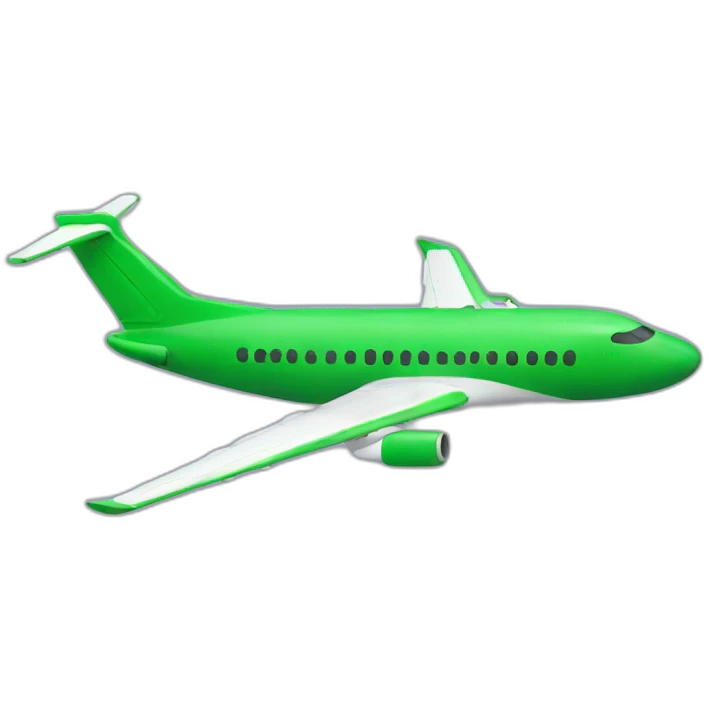 green-airplane emoji