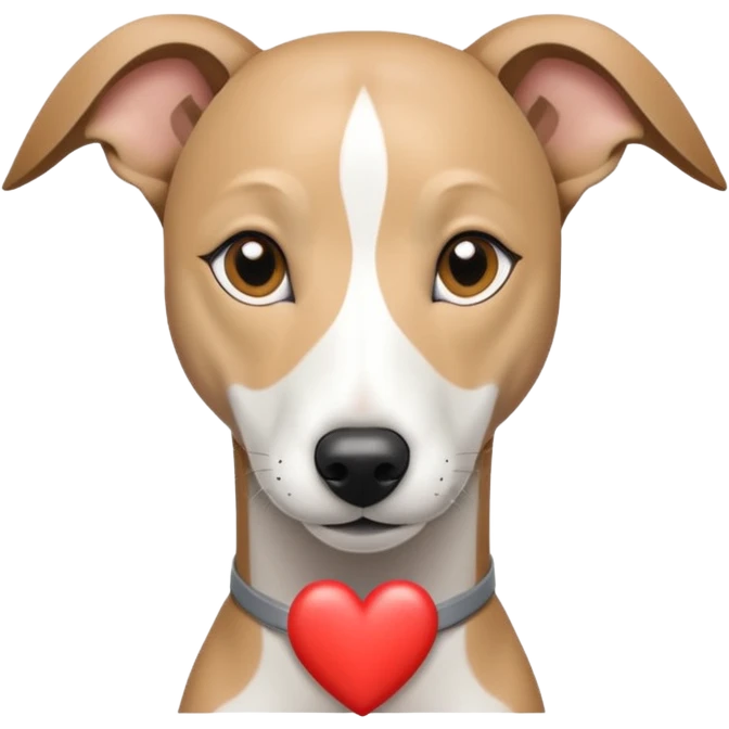 dog whippet hearts emoji