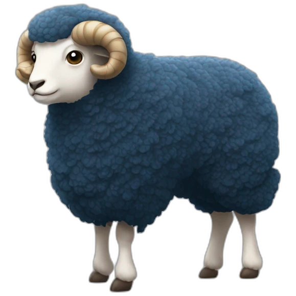 Mouton entrain de voler avec des ailes emoji