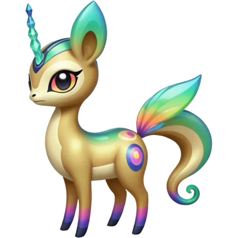 Colorful Exotic Meloetta-Vibrava-Amaura-Vernid-Trico-Kirby-Fakémon-creature-hybrid emoji