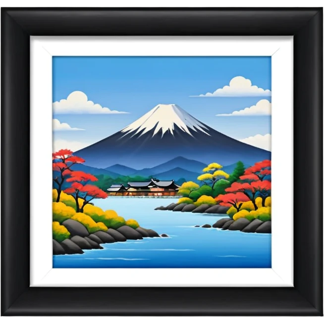 thumbnail picture mac os, painting on wall, japan emoji