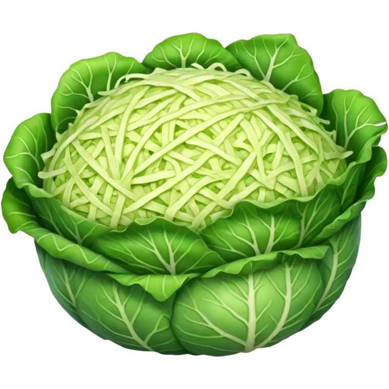 a big pile of grated cabbage emoji
