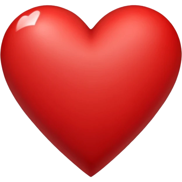 A heart and a triangle in the middle of the heart emoji