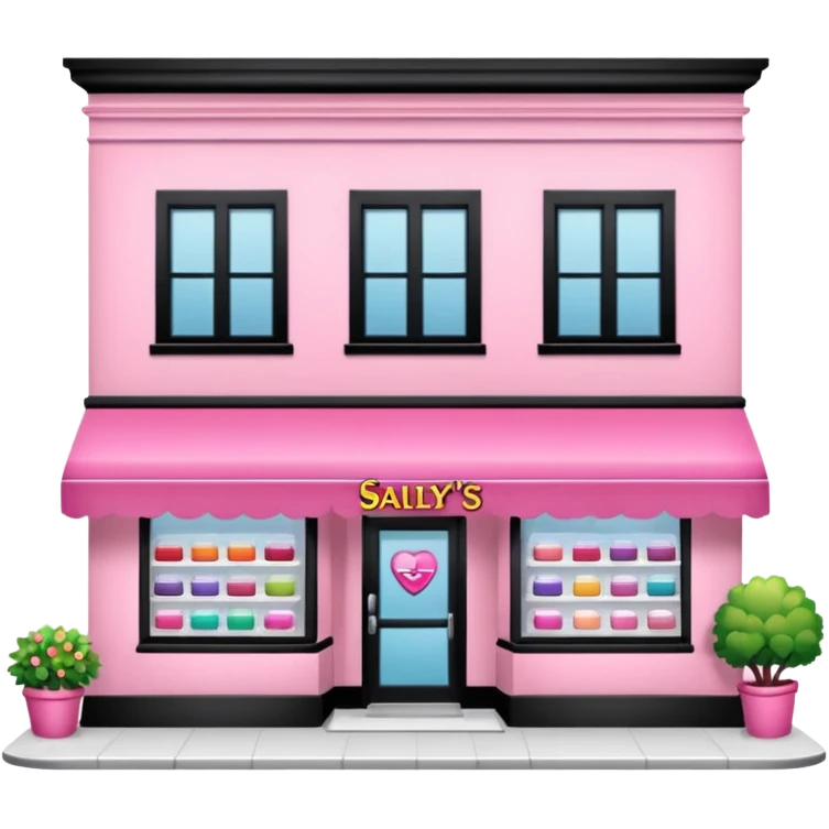 pink sallys beauty store emoji