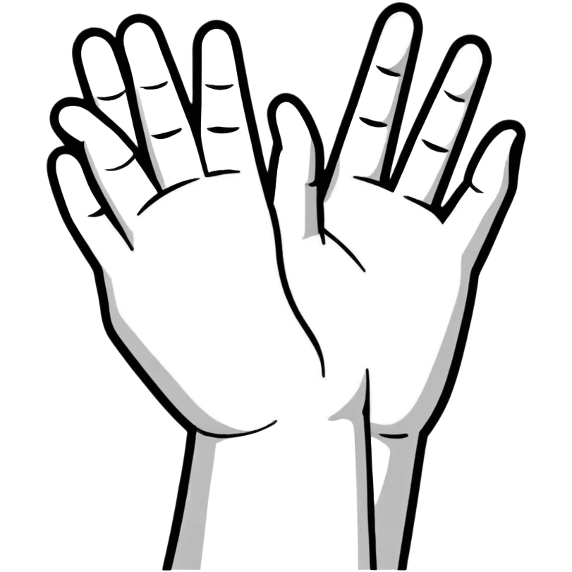Person using sign language emoji